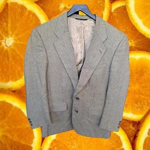 Burberrys' Black Tan 2 Button 2‎ Button Blazer